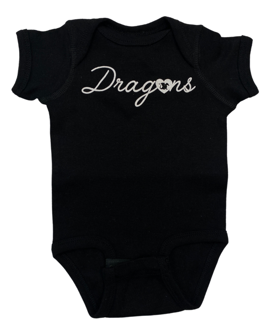 RS Infant Dragons Heart Script Onesie