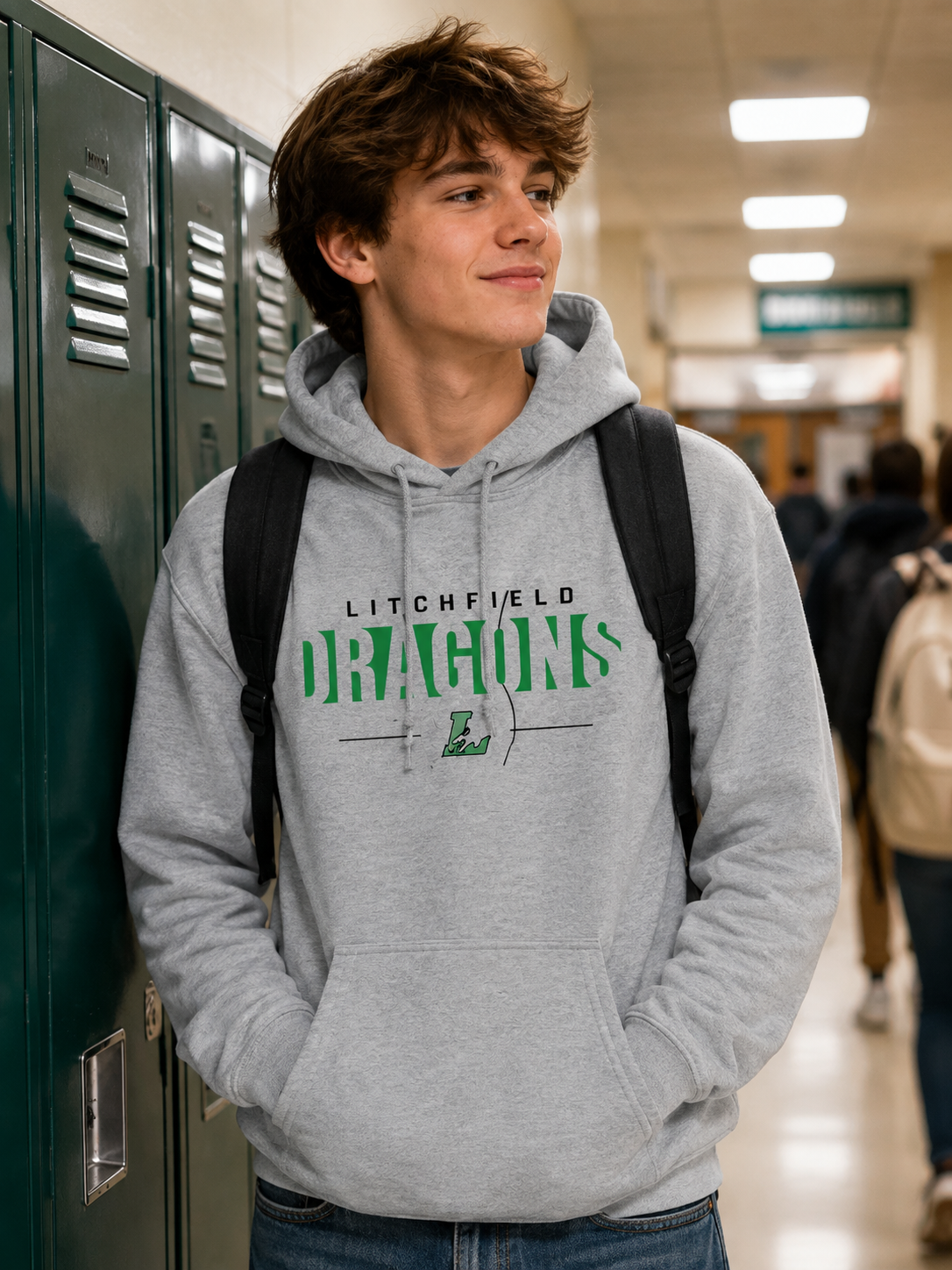 Dragons Cutout Hoodie