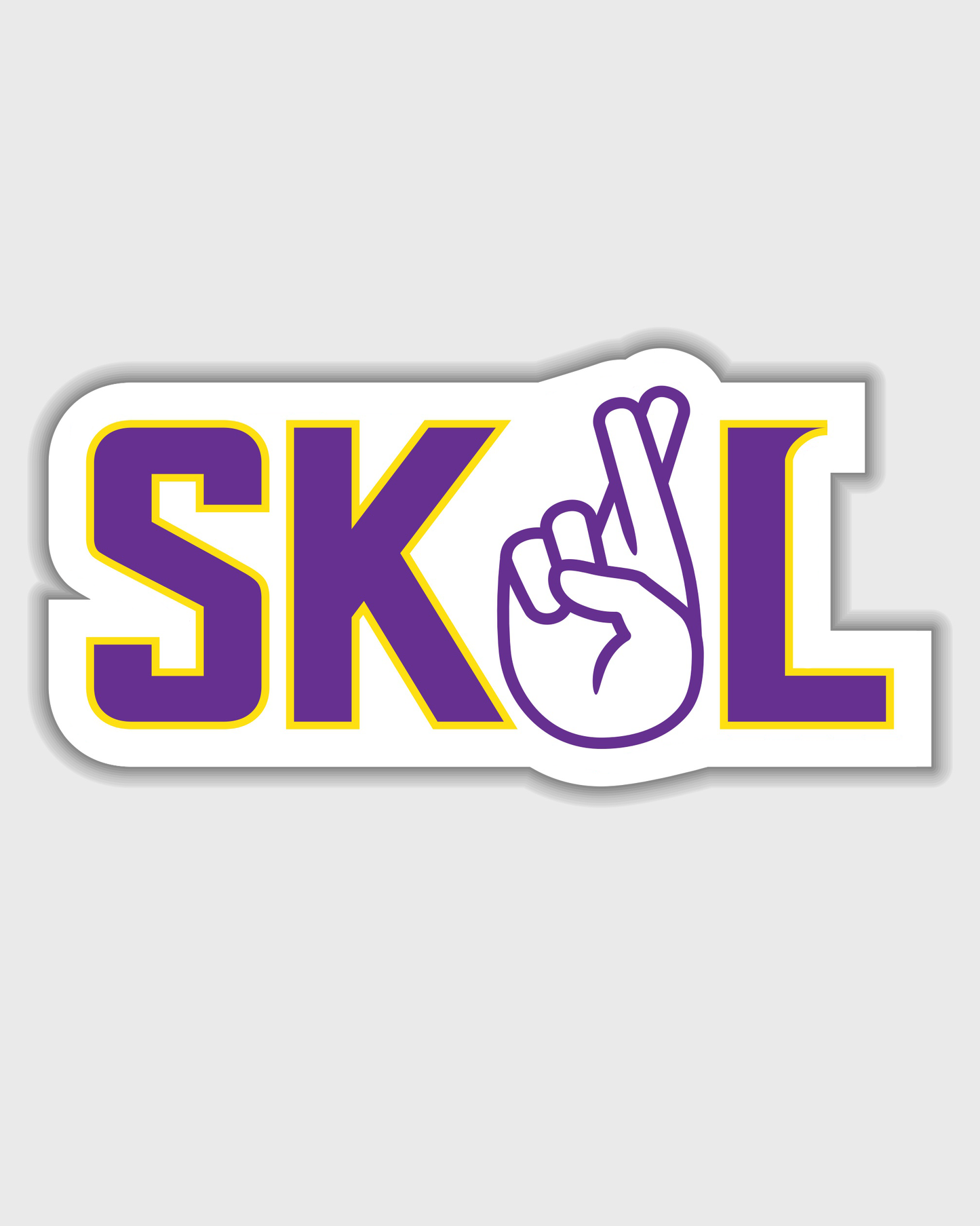 SKOL Fingers Crossed Decal
