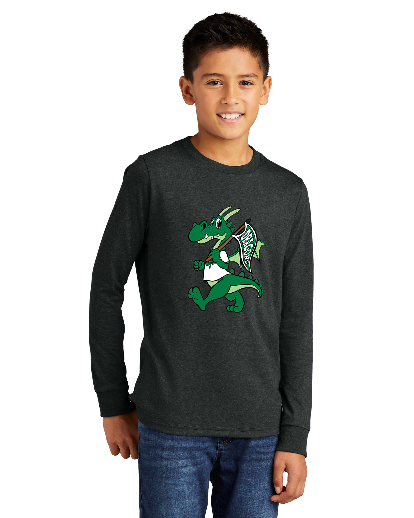 Dragon Mascot Youth Long Sleeve