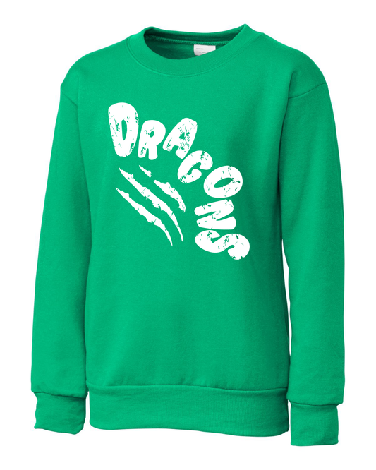 Retro Dragon Claw Youth Crew Sweatshirt