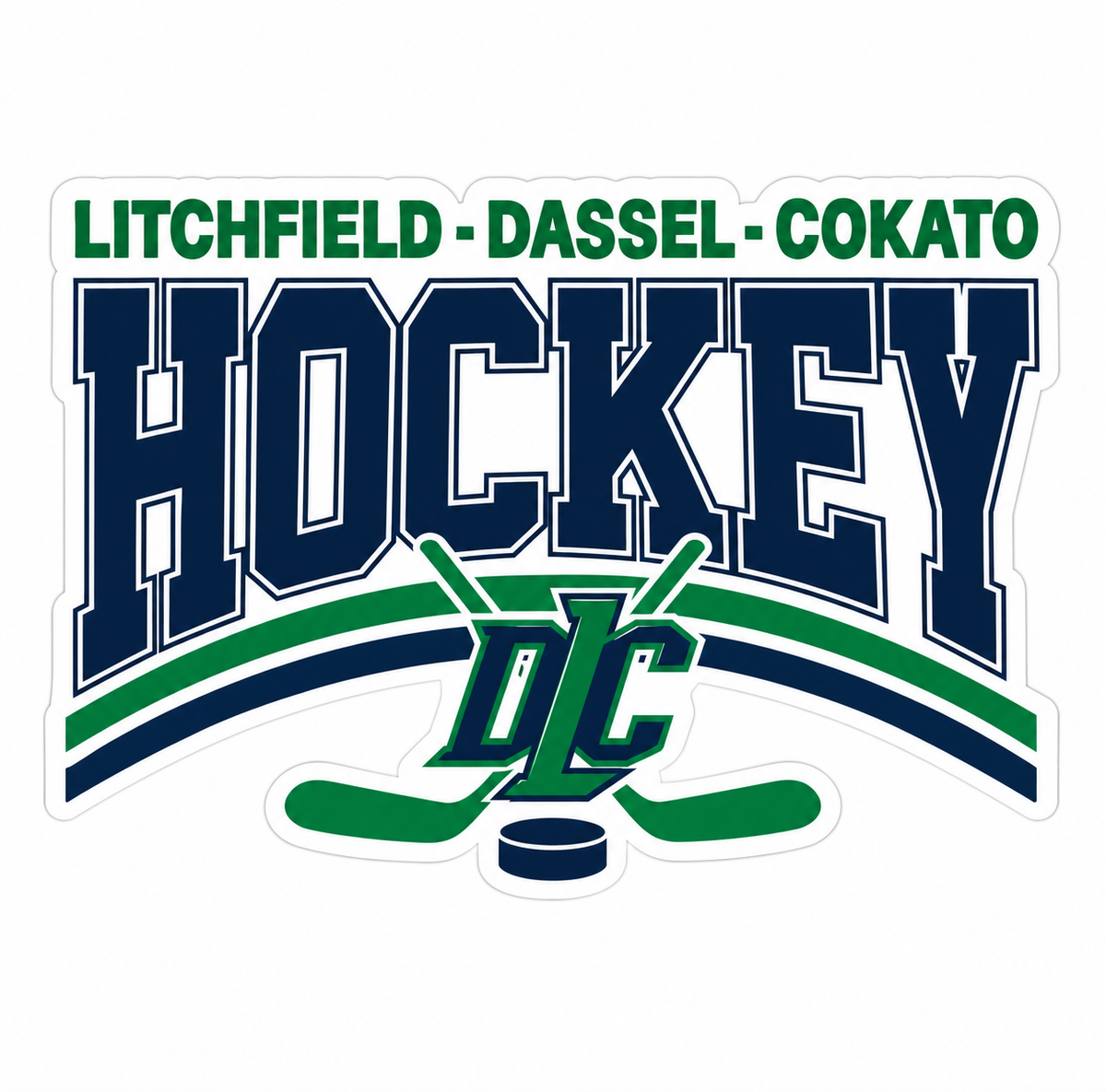 LDC Hockey Large Decal