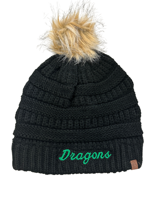 Ladies Dragons Script Beanie